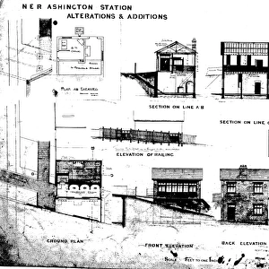 N. E. R Ashington Stations Alterations and Additions [1895]