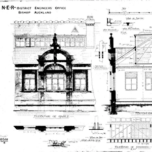 N. E. R Bishop Auckland - Former District Engineers Office [1901]