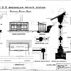 N. E. R Broomielaw Private Station - Proposed Waiting Room