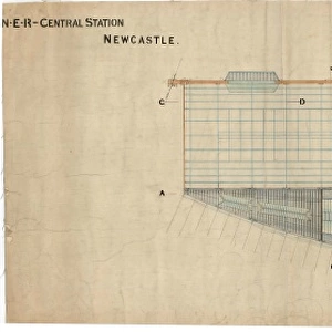 N. E. R Central Station Newcastle - Roof Plan [1892]