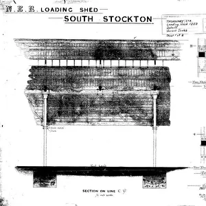 N. E. R Loading Shed South Stockton [Thornaby] Station Details [1889]