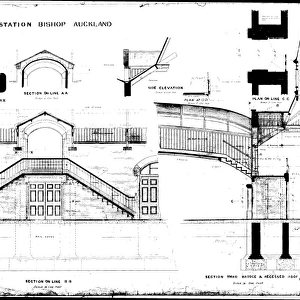 N. E. R New Station at Bishop Auckland [1889]