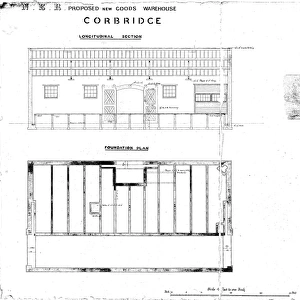 N. E. R Proposed New Goods Warehouse - Corbridge [N. D]