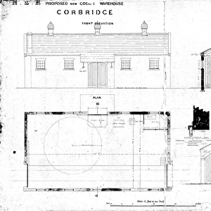 N. E. R Proposed New Goods Warehouse Corbridge [N. D]