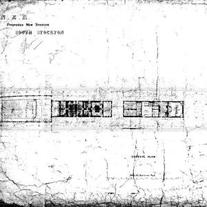 N. E. R Proposed New Station at South Stockton [Thornaby] General Plan [1881]