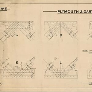 Plymouth & Dartmoor Railway Laira Bridge - Details of Girders [1904]