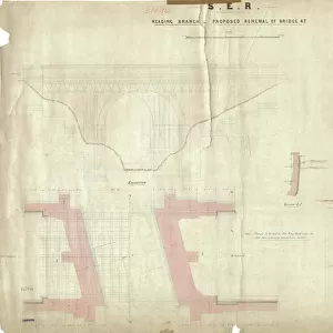 S. E. R. Reading Branch - Proposed Renewal of Bridge 47 [1880]
