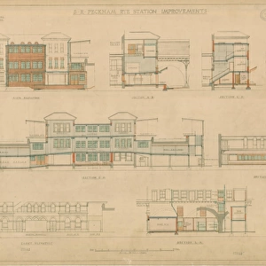 S. R Peckham Rye Station Improvements. Elevations [1935]