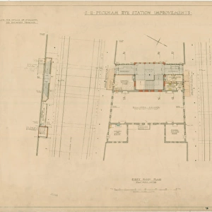 S. R Peckham Rye Station Improvements. First Floor Plan [1935]