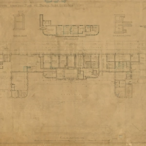 S. R. Woking Station. Plan of Down Side Offices [1937]