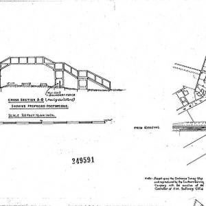 S. R. Wokingham Station - Proposed Footbridge [1941]