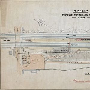 Sileby- proposed remodelling of passenger station (1912) (colour)