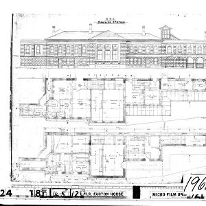 South Devon Railway- Dawlish Station Drawing No. 2 - Elevations and Sections [1873]