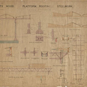 SR - Petts Wood Station - Details of Platform Roofing Steelwork