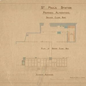 St Pauls Station - Proposed Alterations Second Class Bar [N. D]