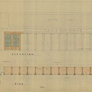 Victoria Eastern Section Booking Hall Reconstruction - Layout of Telephone Cabinets [1949]