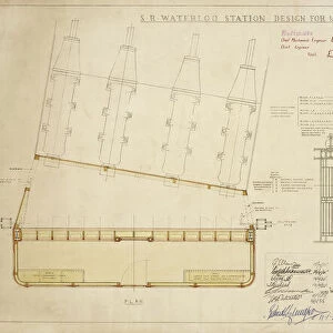 Waterloo Station. Southern Railway. Design for Mechanical Train Arival Indicator. c1938