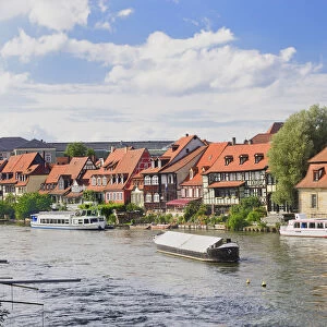 Germany, Bavaria, Bamberg, Area on the Regnitz known as Little Venice