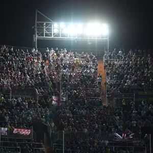 Arsenal Fans at Valencia's Estadio Mestalla during the UEFA Europa League Semi-Final
