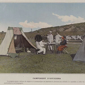 Campement D Officiers (coloured photo)