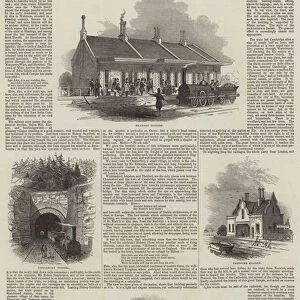 The Eastern Counties Railway, Opening of the Line to Cambridge and Ely (engraving)