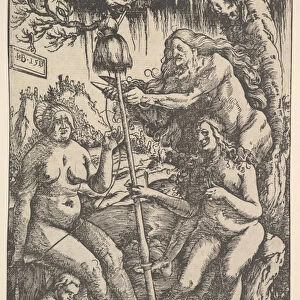 The Three Fates: Lachesis, Atropos and Klotho, 1513 (woodcut)