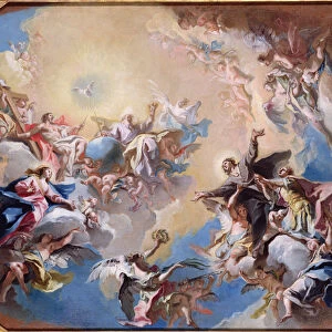 The Glorification of St. Felix and St. Adauctus (oil on canvas)