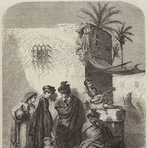 A Group of Spanish Beggars at Orihuela (engraving)