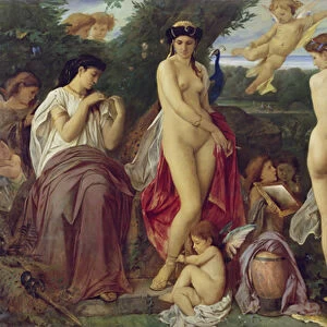 The Judgement of Paris, 1870 (oil on canvas)