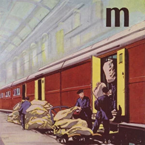 M, Mail van (colour litho)