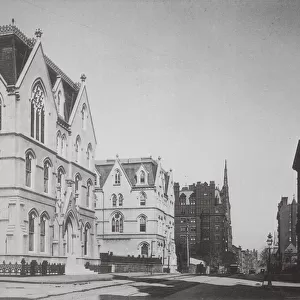 New York: The Cardinals Residence, Madison Avenue and 50th Street (b / w photo)