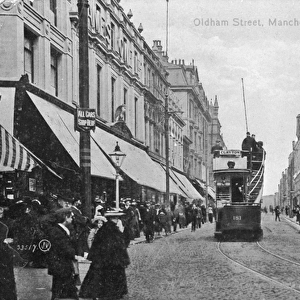 Oldham Street, Manchester, c. 1910 (b / w photo)