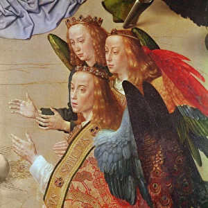 Portinari Altarpiece, central panel (detail of the angels to the right hand side), c