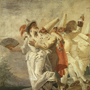 Pulcinella in Love, c. 1793 (fresco)