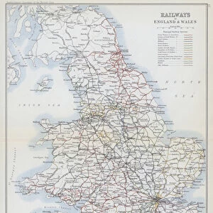 Railways of England and Wales (colour litho)