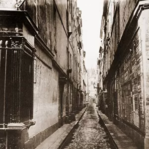 Rue Visconti in Paris taken from the rue de Seine. 6th arrondissement