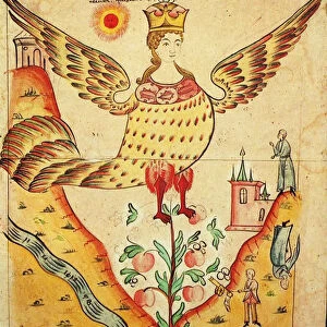 Sirin, The Bird of Paradise (colour litho)