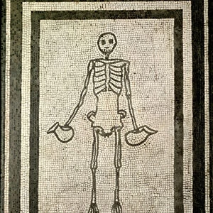 Skeleton of a cupbearer (mosaic)