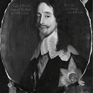 King Karl Stuart Portrait King Charles England