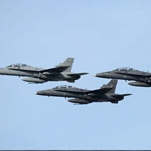 A group of F / A-18 Hornets of the Royal Malaysian Air Force