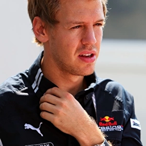 Formula One World Championship: The Casio watch of Sebastian Vettel Red Bull Racing