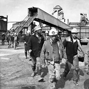 This is the last shift at Ashington Colliery for some of these miners as it closes